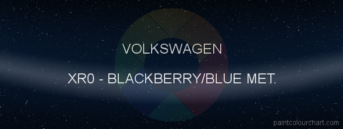 Volkswagen paint XR0 Blackberry/blue Met.
