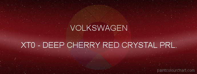Volkswagen paint XT0 Deep Cherry Red Crystal Prl.
