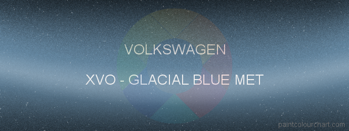 Volkswagen paint XVO Glacial Blue Met