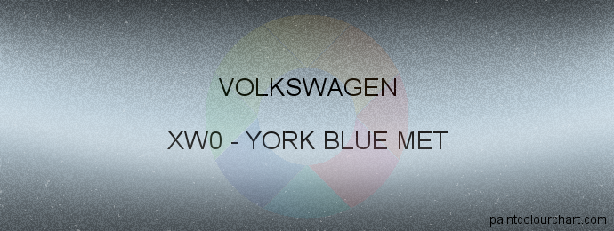 Volkswagen paint XW0 York Blue Met