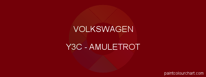 Volkswagen paint Y3C Amuletrot