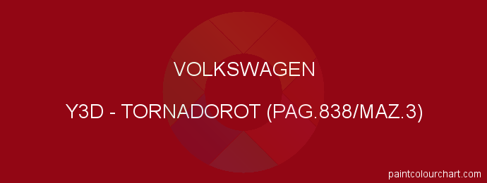 Volkswagen paint Y3D Tornadorot (pag.838/maz.3)