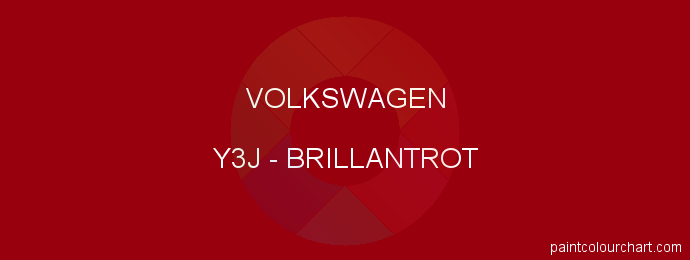 Volkswagen paint Y3J Brillantrot
