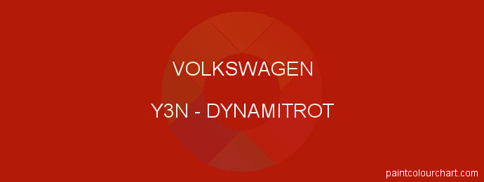 Volkswagen paint Y3N Dynamitrot