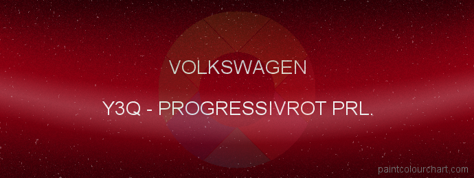 Volkswagen paint Y3Q Progressivrot Prl.