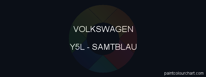 Volkswagen paint Y5L Samtblau
