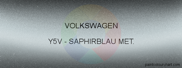 Volkswagen paint Y5V Saphirblau Met.