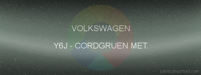 Volkswagen paint Y6J Cordgruen Met.