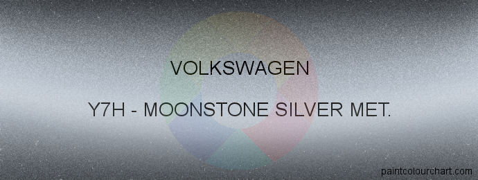 Volkswagen paint Y7H Moonstone Silver Met.