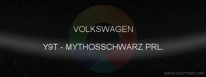 Volkswagen paint Y9T Mythosschwarz Prl.