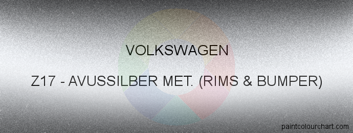 Volkswagen paint Z17 Avussilber Met. (rims & Bumper)