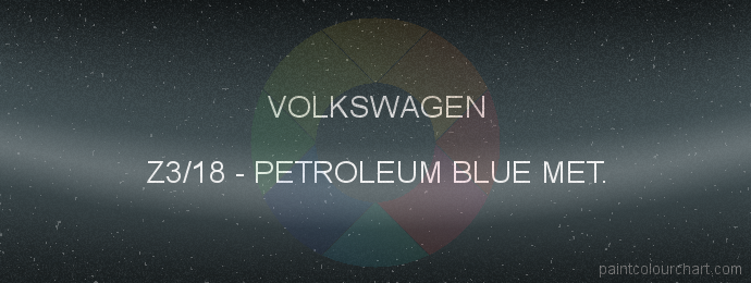 Volkswagen paint Z3/18 Petroleum Blue Met.