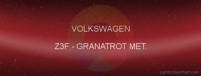 Volkswagen paint Z3F Granatrot Met.