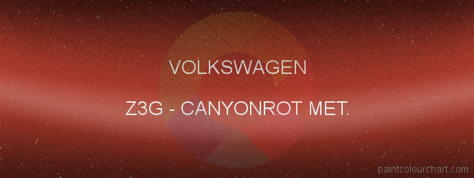 Volkswagen paint Z3G Canyonrot Met.