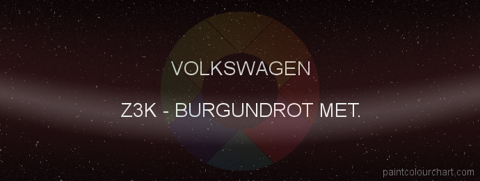 Volkswagen paint Z3K Burgundrot Met.