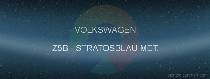Volkswagen paint Z5B Stratosblau Met.