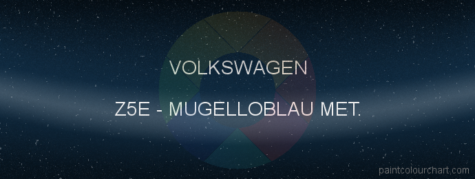 Volkswagen paint Z5E Mugelloblau Met.