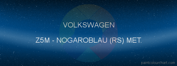 Volkswagen paint Z5M Nogaroblau (rs) Met.