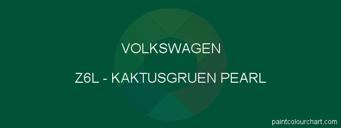 Volkswagen paint Z6L Kaktusgruen Pearl