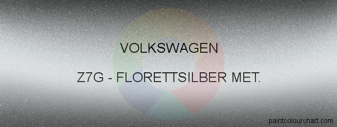 Volkswagen paint Z7G Florettsilber Met.