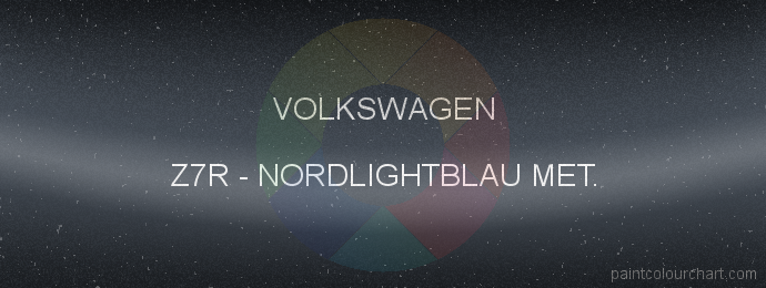 Volkswagen paint Z7R Nordlightblau Met.