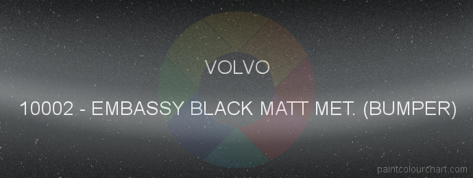 Volvo paint 10002 Embassy Black Matt Met. (bumper)
