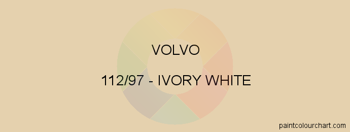 Volvo paint 112/97 Ivory White