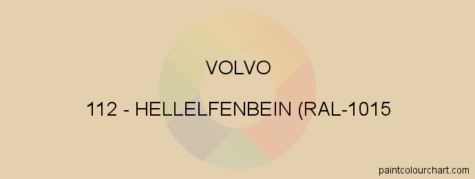 Volvo paint 112 Hellelfenbein (ral-1015