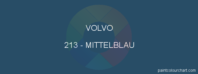 Volvo paint 213 Mittelblau