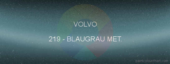 Volvo paint 219 Blaugrau Met.