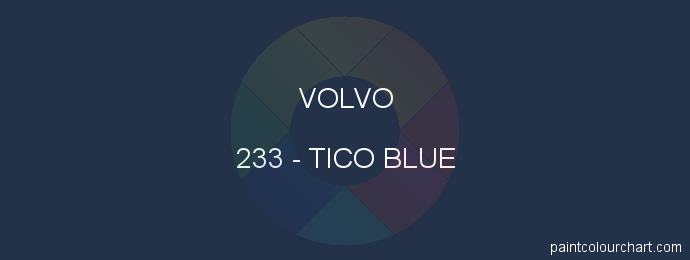 Volvo paint 233 Tico Blue
