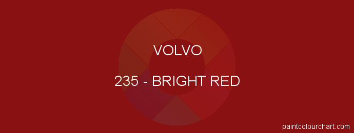 Volvo paint 235 Bright Red