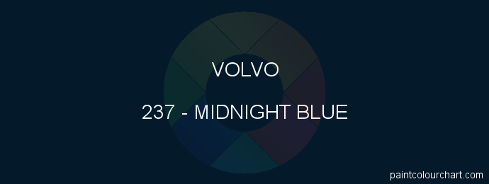 Volvo paint 237 Midnight Blue