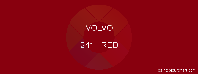 Volvo paint 241 Red