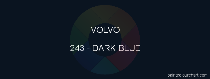 Volvo paint 243 Dark Blue