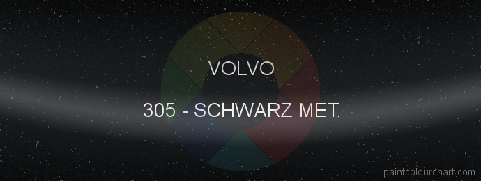 Volvo paint 305 Schwarz Met.