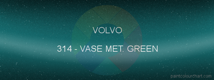 Volvo paint 314 Vase Met. Green
