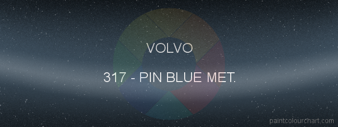 Volvo paint 317 Pin Blue Met.