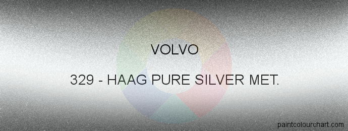 Volvo paint 329 Haag Pure Silver Met.