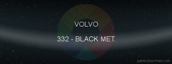 Volvo paint 332 Black Met.
