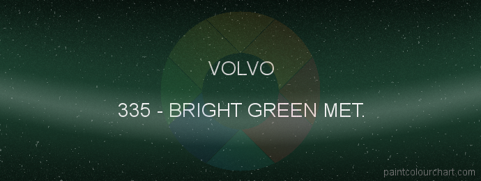 Volvo paint 335 Bright Green Met.