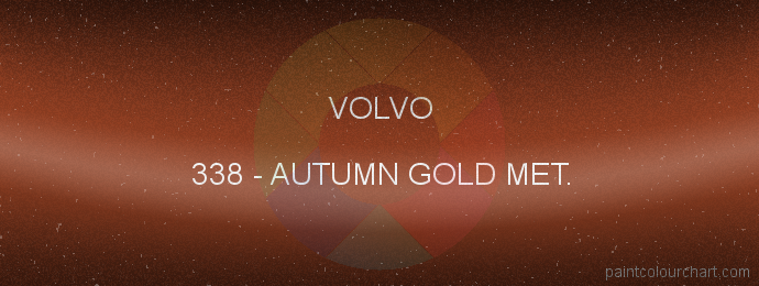 Volvo paint 338 Autumn Gold Met.