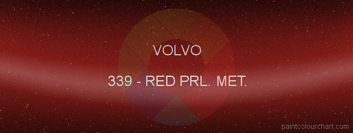 Volvo paint 339 Red Prl. Met.