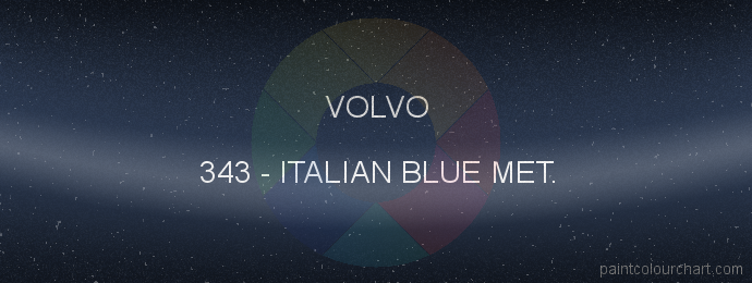 Volvo paint 343 Italian Blue Met.