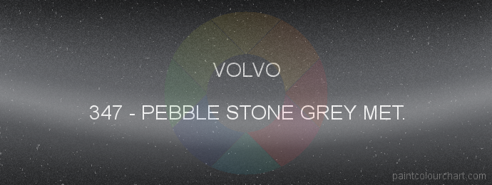 Volvo paint 347 Pebble Stone Grey Met.