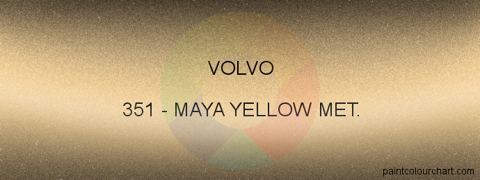 Volvo paint 351 Maya Yellow Met.