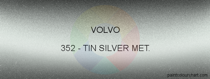 Volvo paint 352 Tin Silver Met.