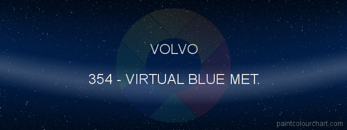 Volvo paint 354 Virtual Blue Met.