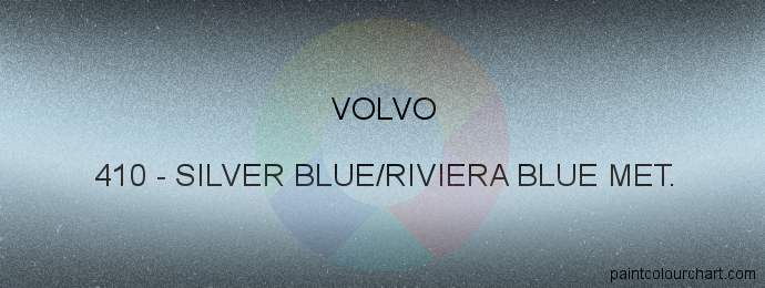 Volvo paint 410 Silver Blue/riviera Blue Met.