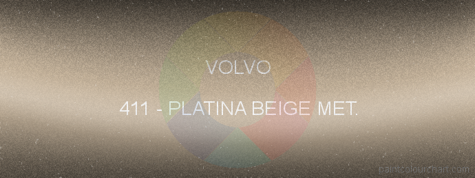 Volvo paint 411 Platina Beige Met.